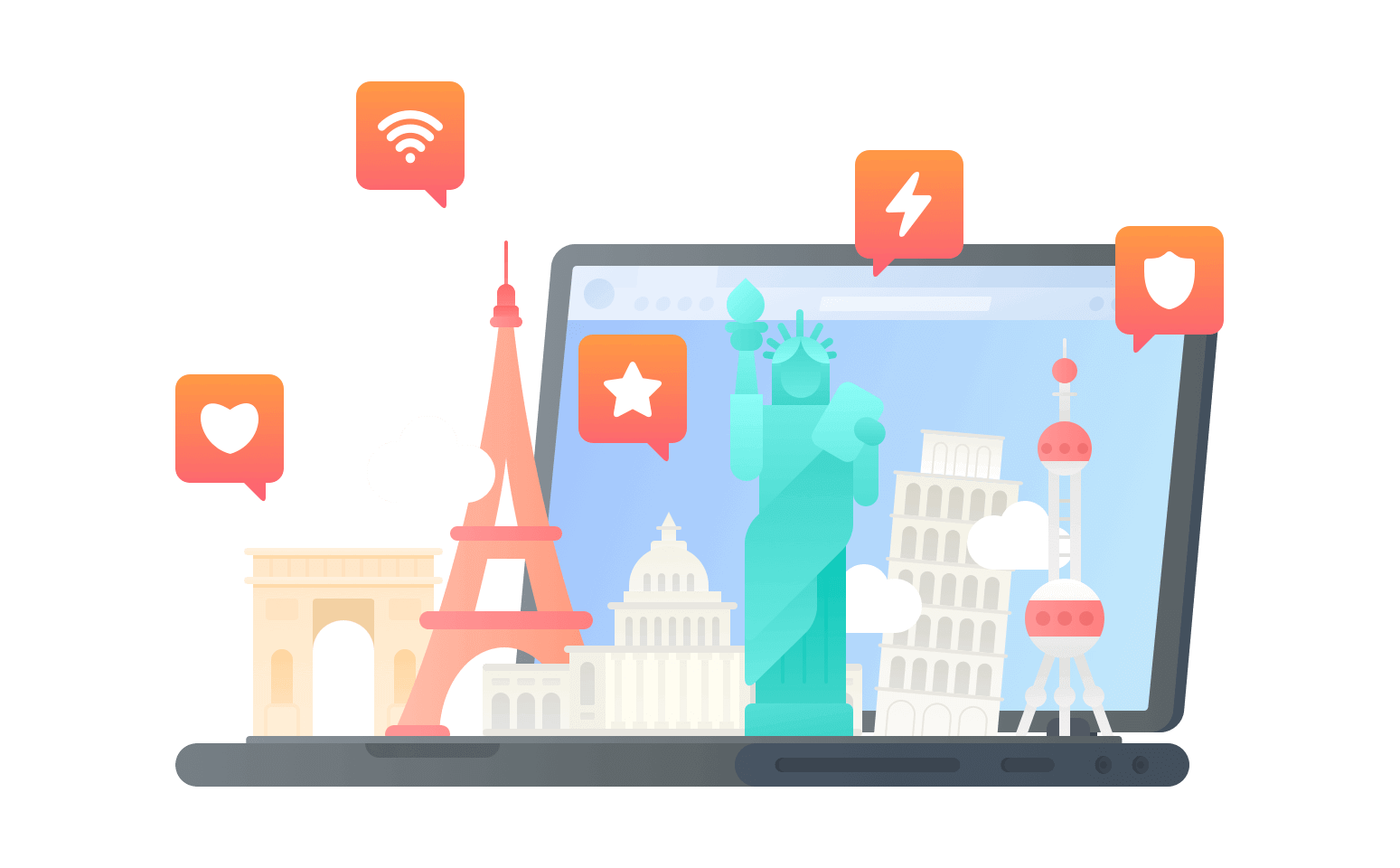 在格陵兰岛连接到中国的软件 - 翻回VPN